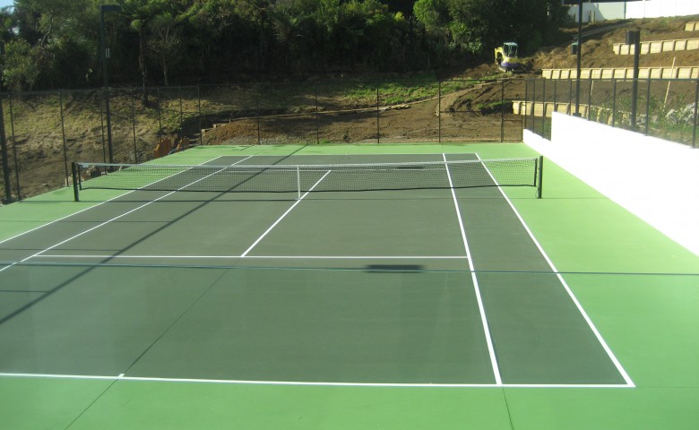 Compliance and Completion of New Dwelling tennis court